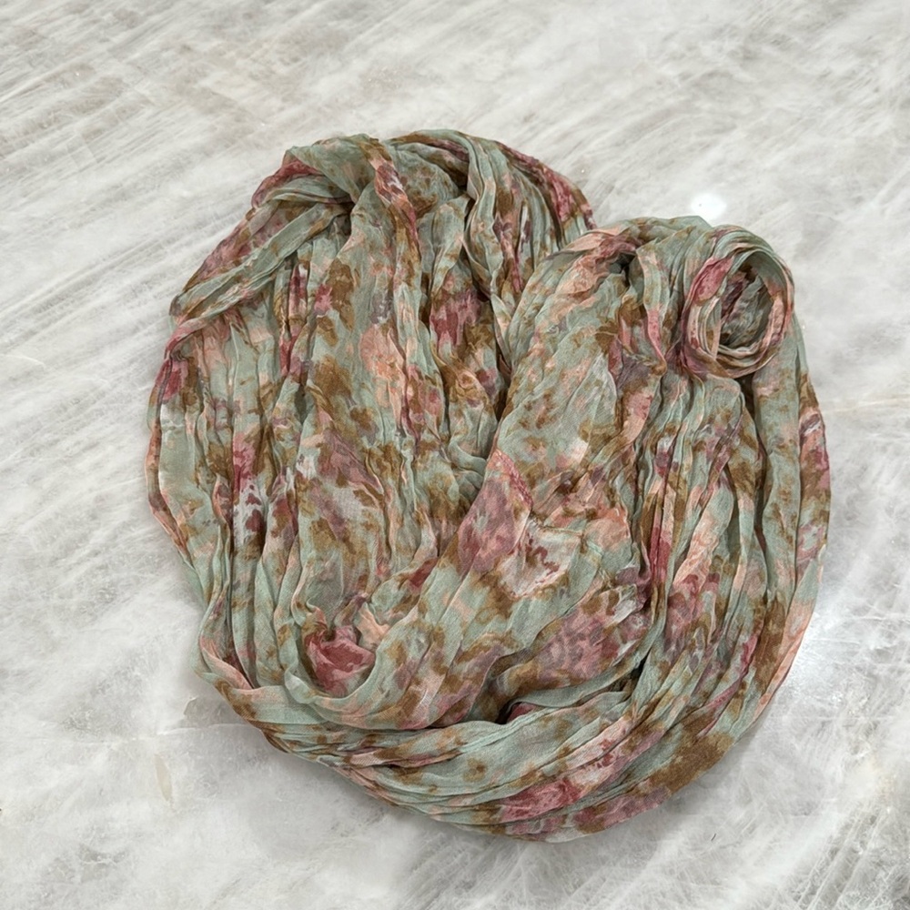 Floral infinity scarf